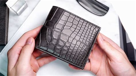 hermes long wallet mens alligator|Hermes crocodile wallet.